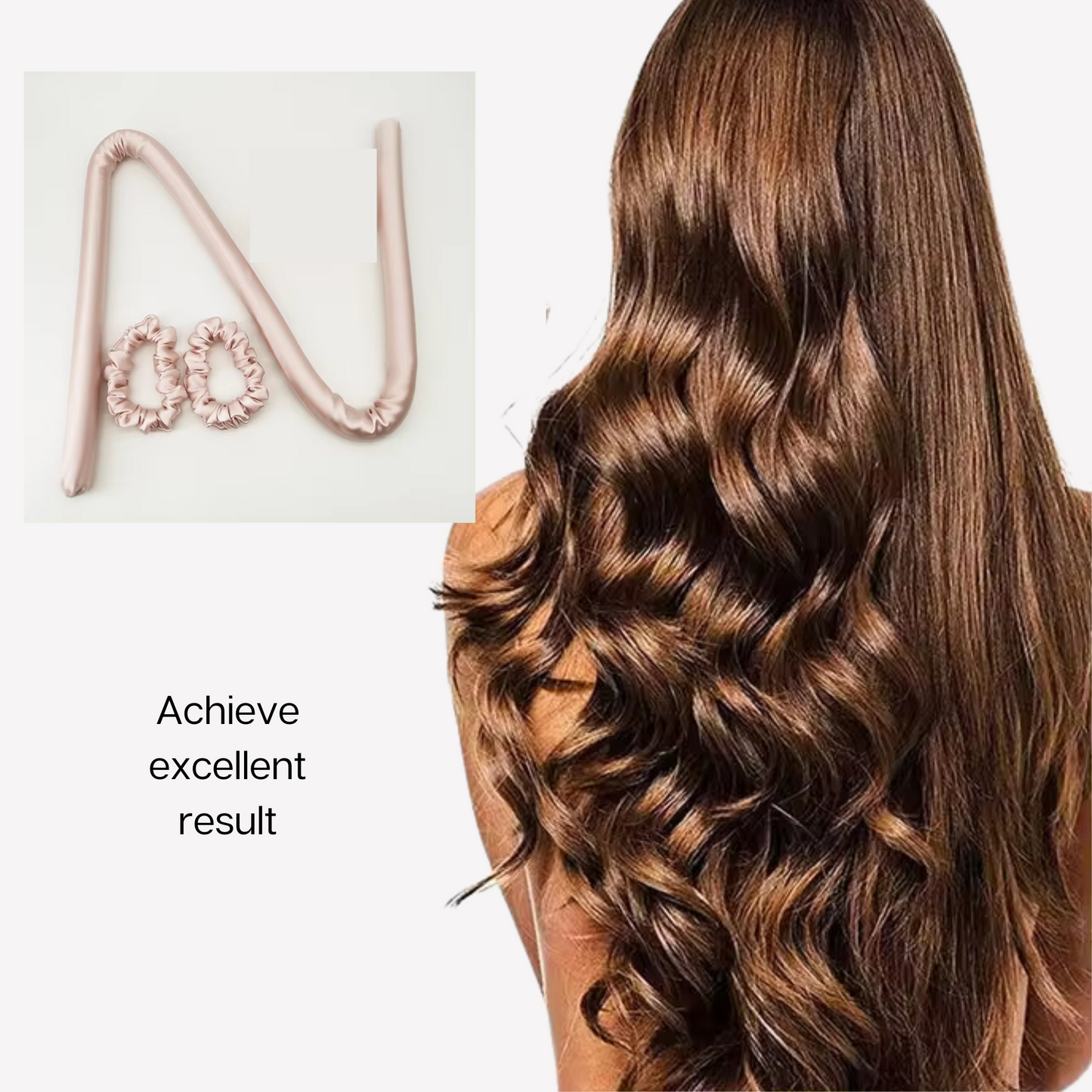 100% Mulberry Silk Heatless Hair Curler