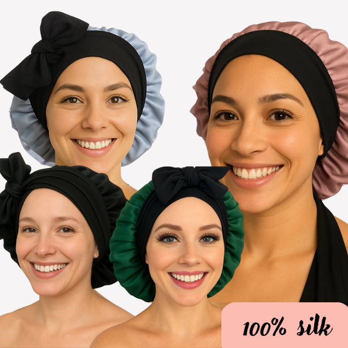 100% Pure Silk Hair Protection Bonnet