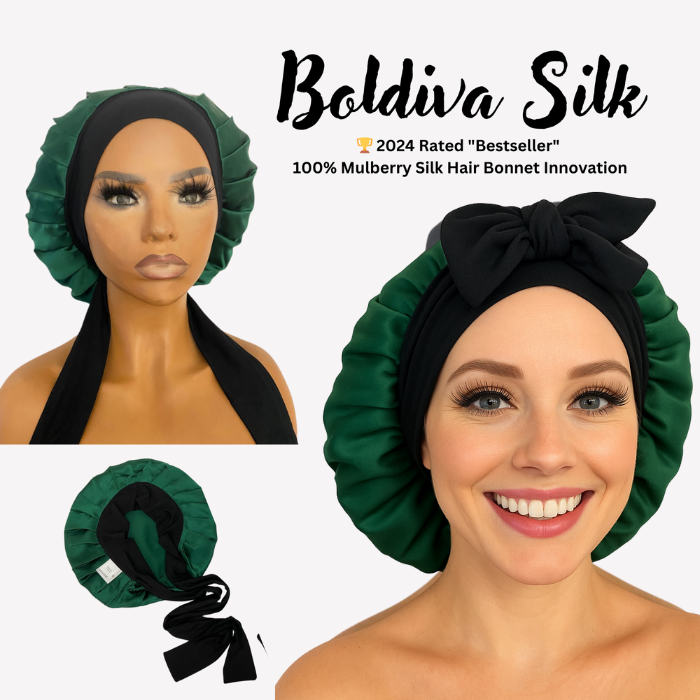 100% Pure Silk Hair Protection Bonnet