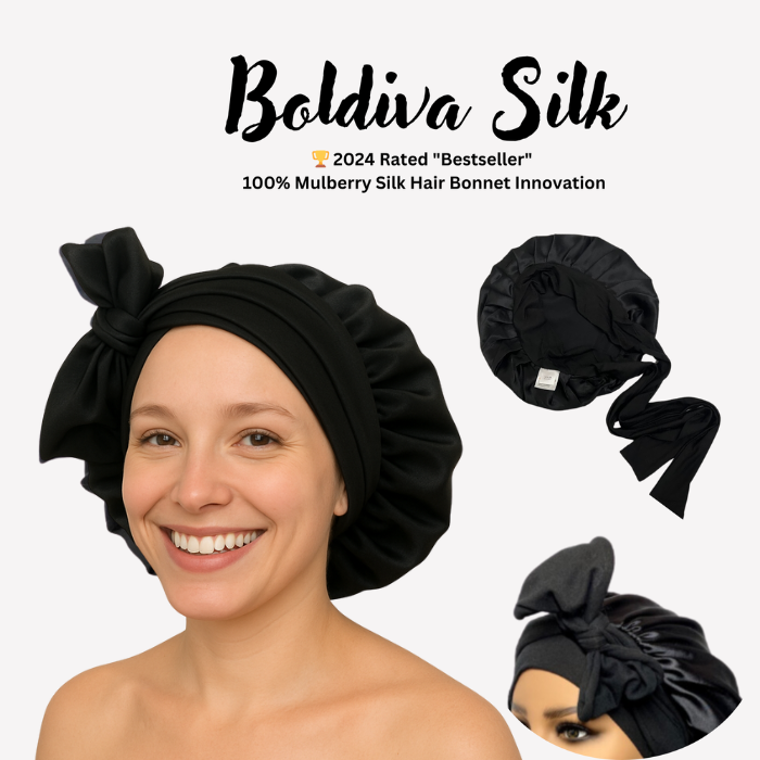 100% Pure Silk Hair Protection Bonnet