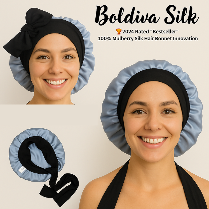 100% Pure Silk Hair Protection Bonnet