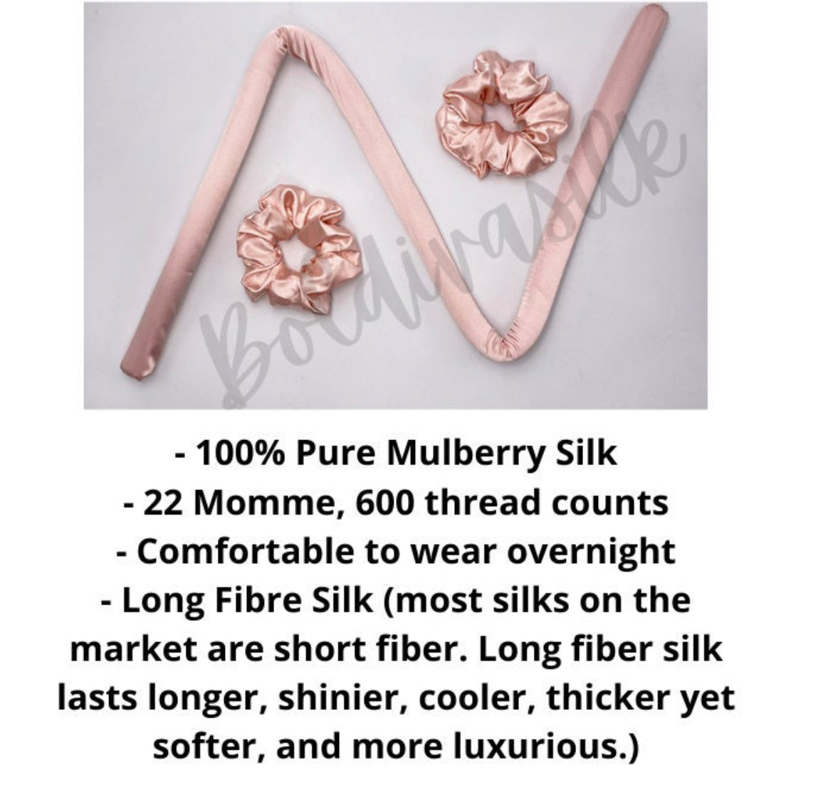 100% Mulberry Silk Heatless Hair Curler