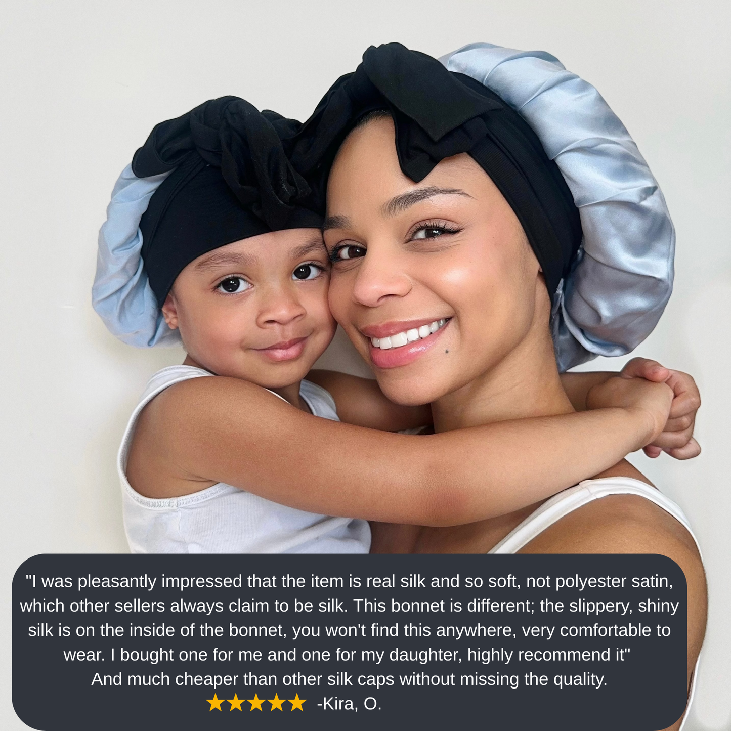 100% Pure Silk Hair Protection Bonnet