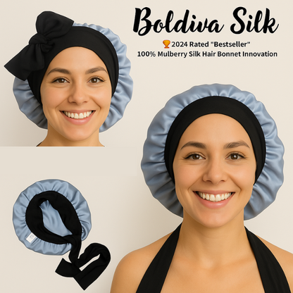 100% Pure Silk Hair Protection Bonnet
