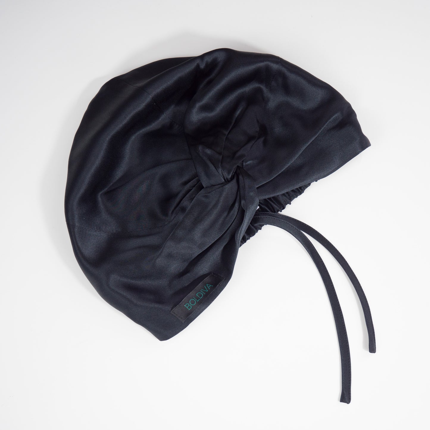 Black 100% Mulberry Silk Night Turban