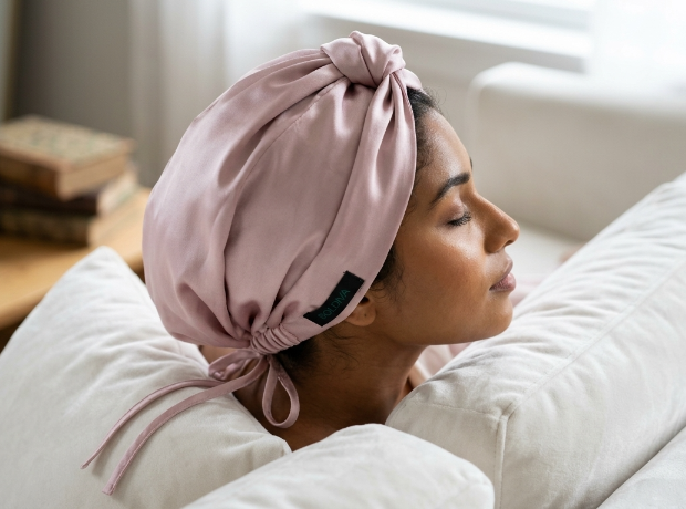 100% Silk Hair Wrap Frizz Control