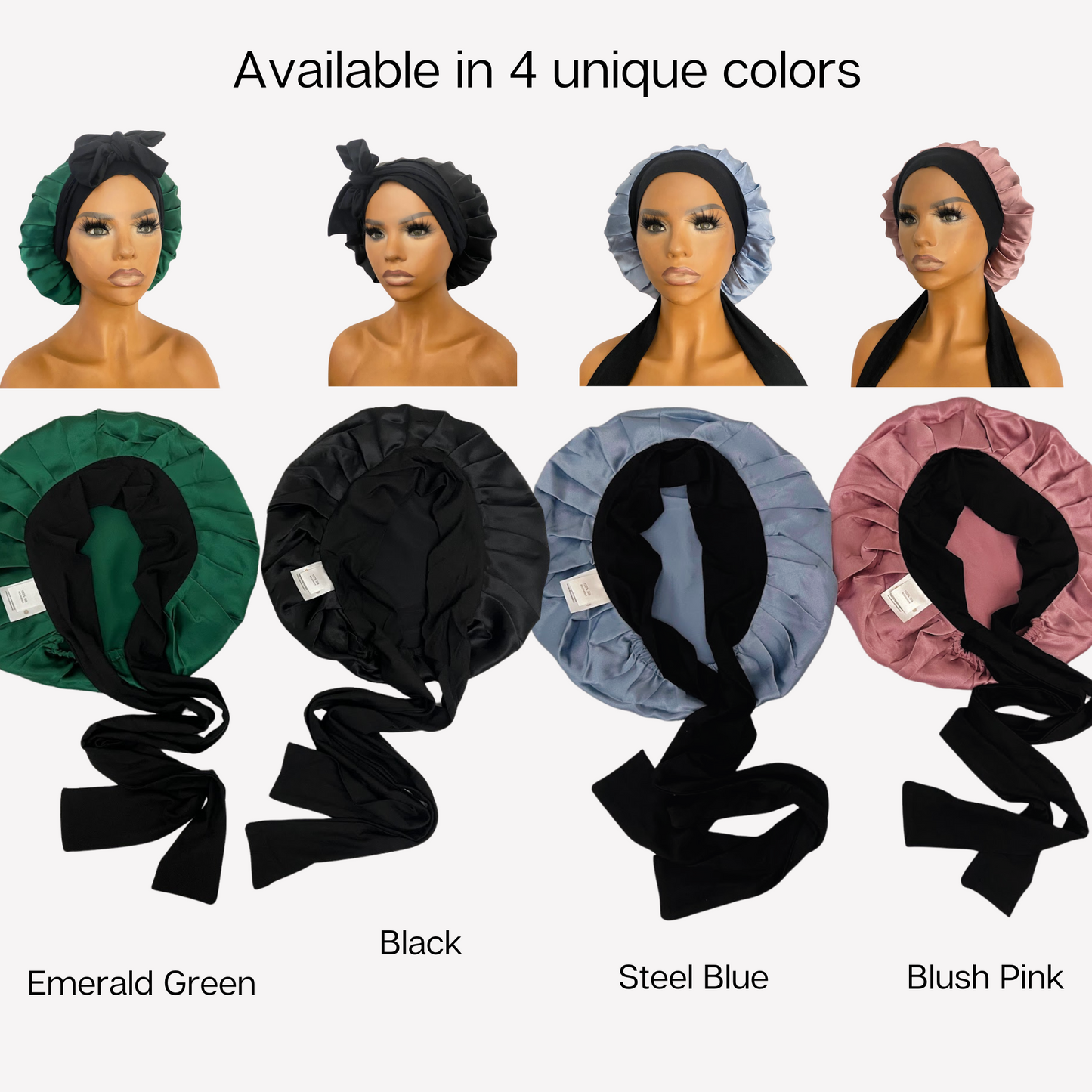 100% Pure Silk Hair Protection Bonnet