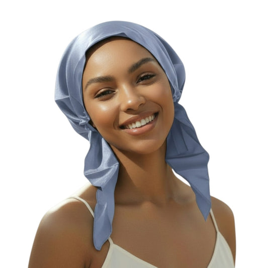 Pre-Tied 100% Pure Silk Hair Wrap Mulberry Scarf