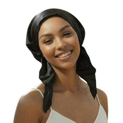 Pre-Tied 100% Pure Silk Hair Wrap Mulberry Scarf Chemo Head Scarf