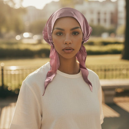 Pre-Tied 100% Pure Silk Hair Wrap Mulberry Scarf Chemo Head Scarf