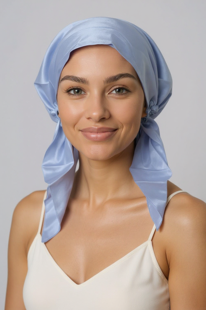 Pre-Tied 100% Pure Silk Hair Wrap Mulberry Scarf Chemo Head Scarf